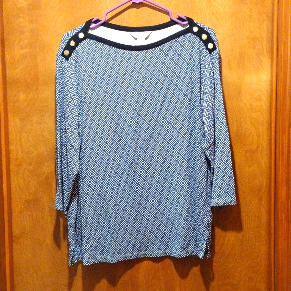 Liz Claiborne 3/4 Sleeve Soft Blouse